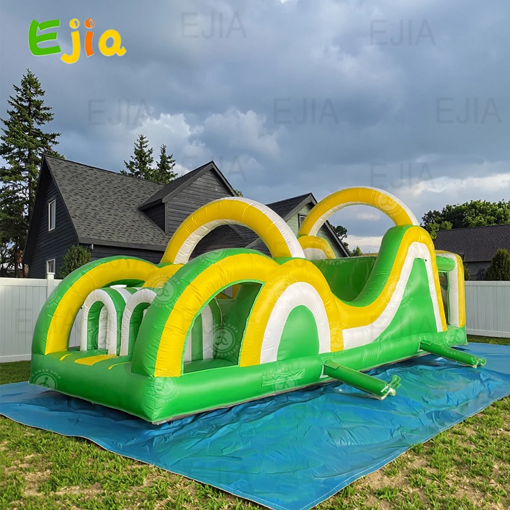 30ft/9m Green /Blue Giant Inflatable Radical Run Obstacle Course with Blower Commercial Grade Interactive Bounce House For Kids
30ft/9m Green /Blue Giant Inflatable Radical Run Obstacle Course with Blower Commercial Grade Interactive Bounce House For Kids