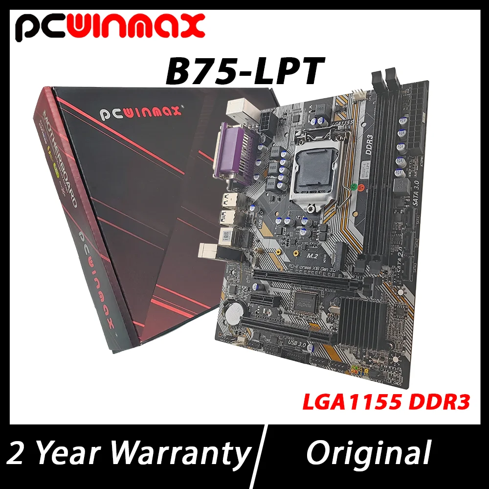 PCWINMAX B75-LPT DDR3 up to 16GB Micro ATX Motherboard for LGA 1155 i3 i5 i7 E3 VGA HD LPT Ports
PCWINMAX B75-LPT DDR3 up to 16GB Micro ATX Motherboard for LGA 1155 i3 i5 i7 E3 VGA HD LPT Ports