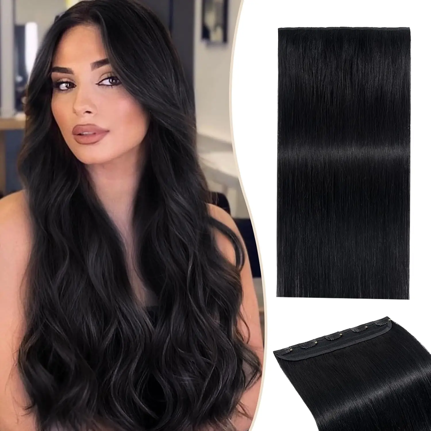 Clips In One Piece Hair Extension 1 Piece 5 Clip 3/4 Full Head Straight Remy Human Hair Seamless Clip in Straight One Piece
Clips In One Piece Hair Extension 1 Piece 5 Clip 3/4 Full Head Straight Remy Human Hair Seamless Clip in Straight One Piece