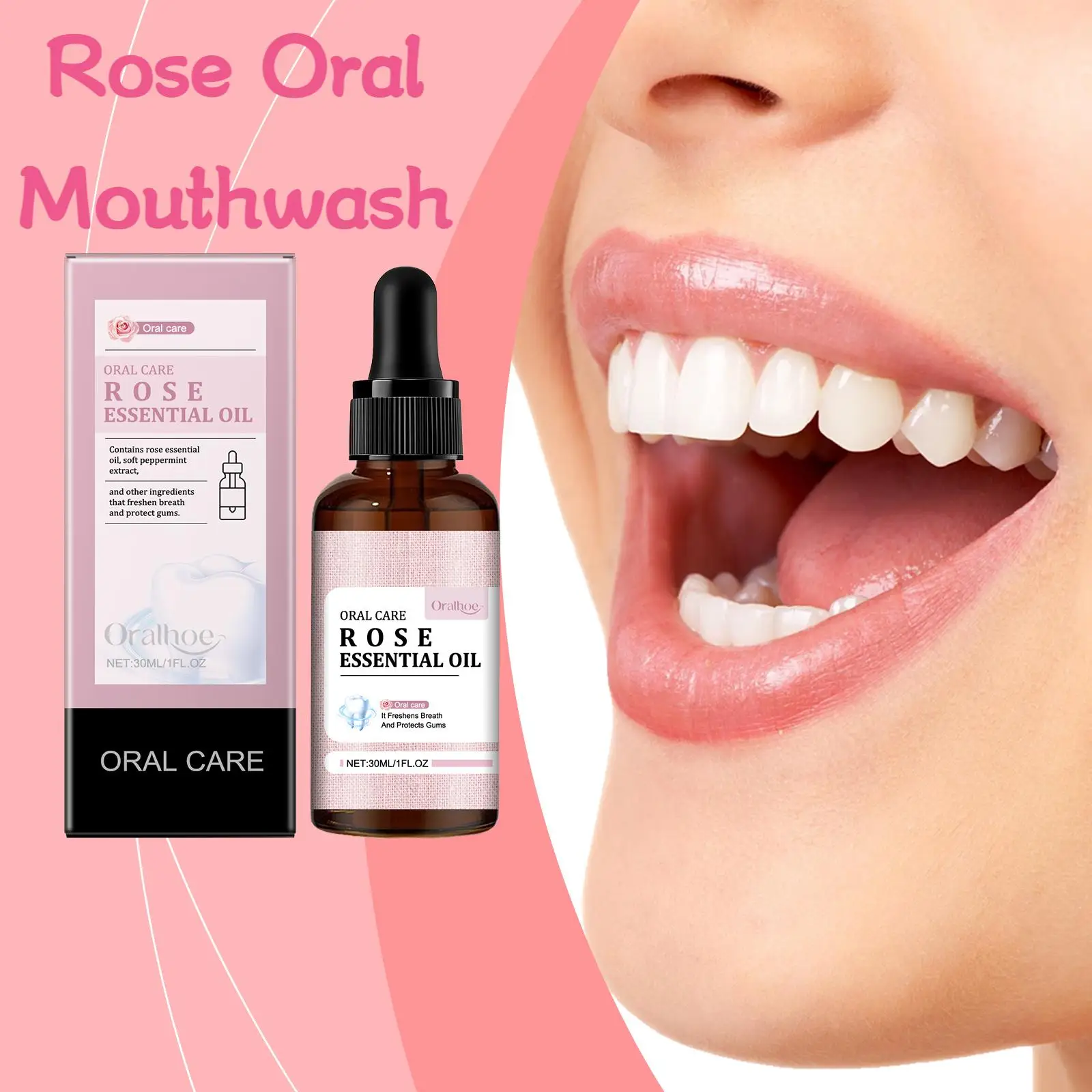 Oralhoe 30ml Rose Mouthwash for Mouth Deodorant Lasting Fragrance Protect Gum Floral Scent Deeply Cleaning Mouth Cleaner Liquid
Oralhoe 30ml Rose Mouthwash for Mouth Deodorant Lasting Fragrance Protect Gum Floral Scent Deeply Cleaning Mouth Cleaner Liquid