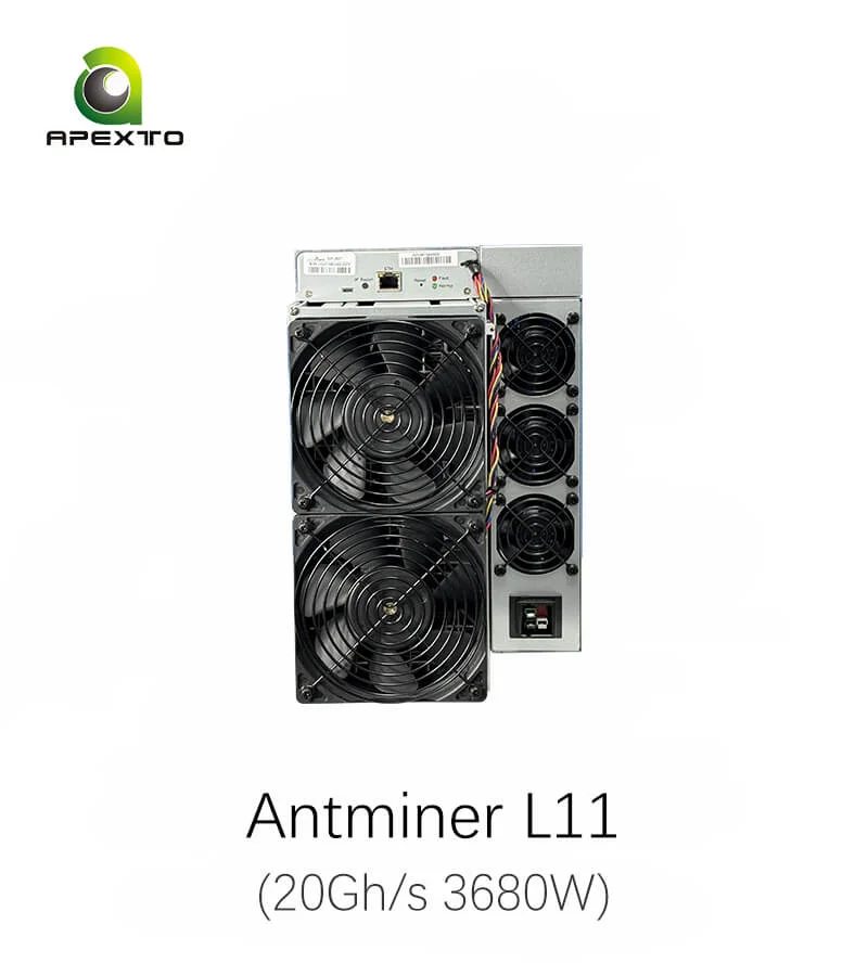 TOP SELLER Bitmain Antminer L11 20Gh/s 3680W Dogecoin Litecoin Bells Miner With PSU
TOP SELLER Bitmain Antminer L11 20Gh/s 3680W Dogecoin Litecoin Bells Miner With PSU