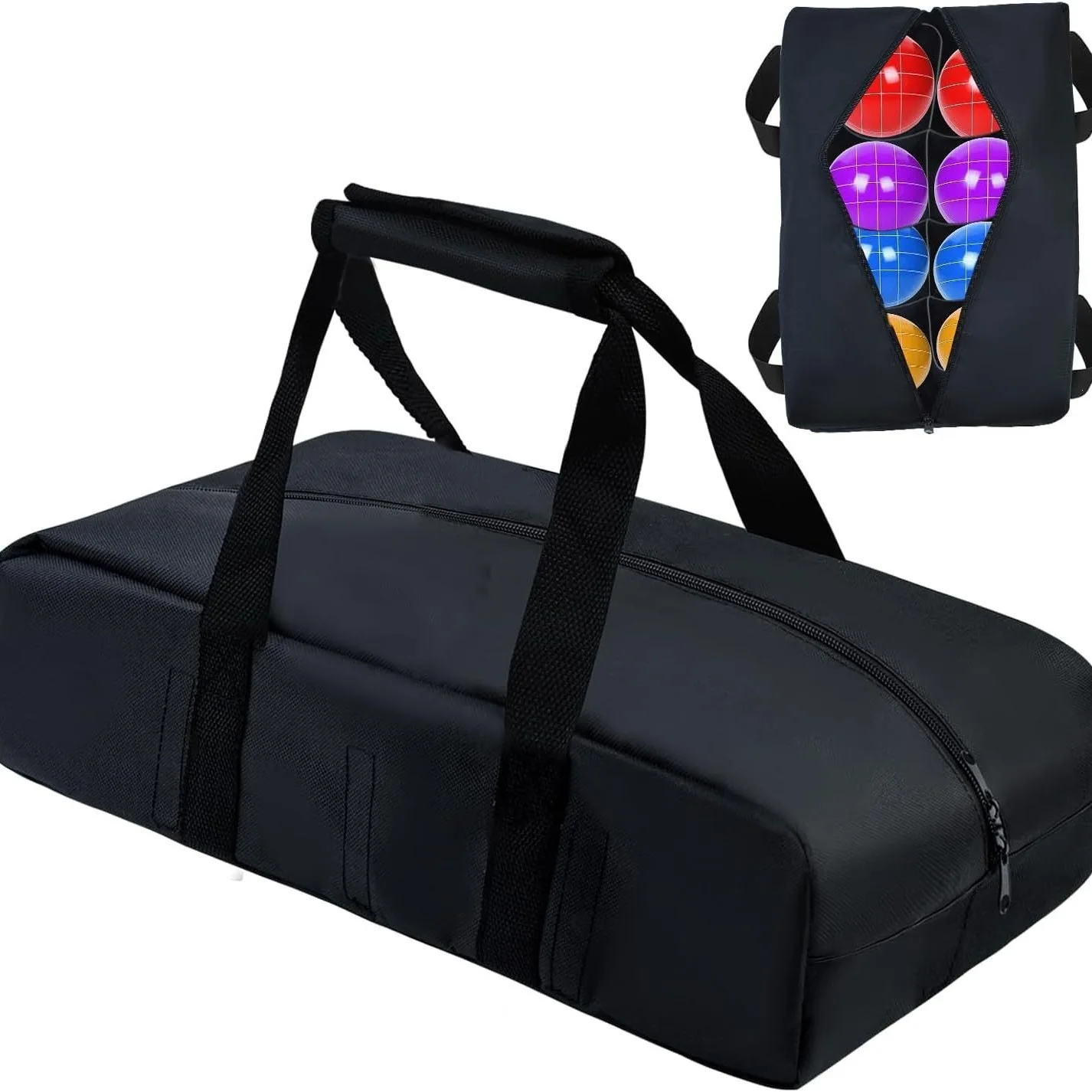 Lawn Bowling Set Bag Bag 8 Compartments Bocce Storage Bag Portable Bocce Carry Case for Outdoor, Travel
Lawn Bowling Set Bag Bag 8 Compartments Bocce Storage Bag Portable Bocce Carry Case for Outdoor, Travel
