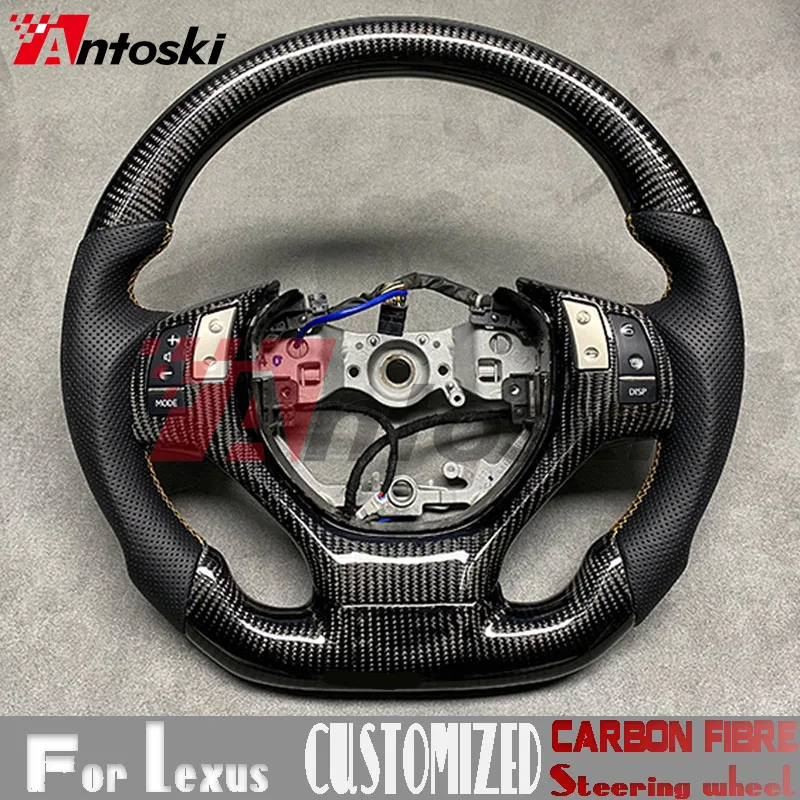 For Lexus gs200t gs250 gs350 rx350 rx450 es350 es300 custom carbon fiber steering wheel black perforated leather sports style
For Lexus gs200t gs250 gs350 rx350 rx450 es350 es300 custom carbon fiber steering wheel black perforated leather sports style
