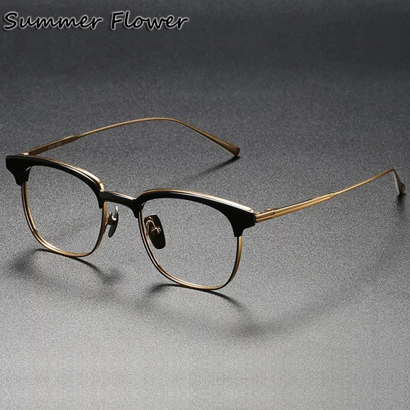 Gentlemen Fashion Acetate Titanium Square Optical Spectacles Top Quality Prescription Glasses Frame Eyewear Women Eyeglasses
Gentlemen Fashion Acetate Titanium Square Optical Spectacles Top Quality Prescription Glasses Frame Eyewear Women Eyeglasses