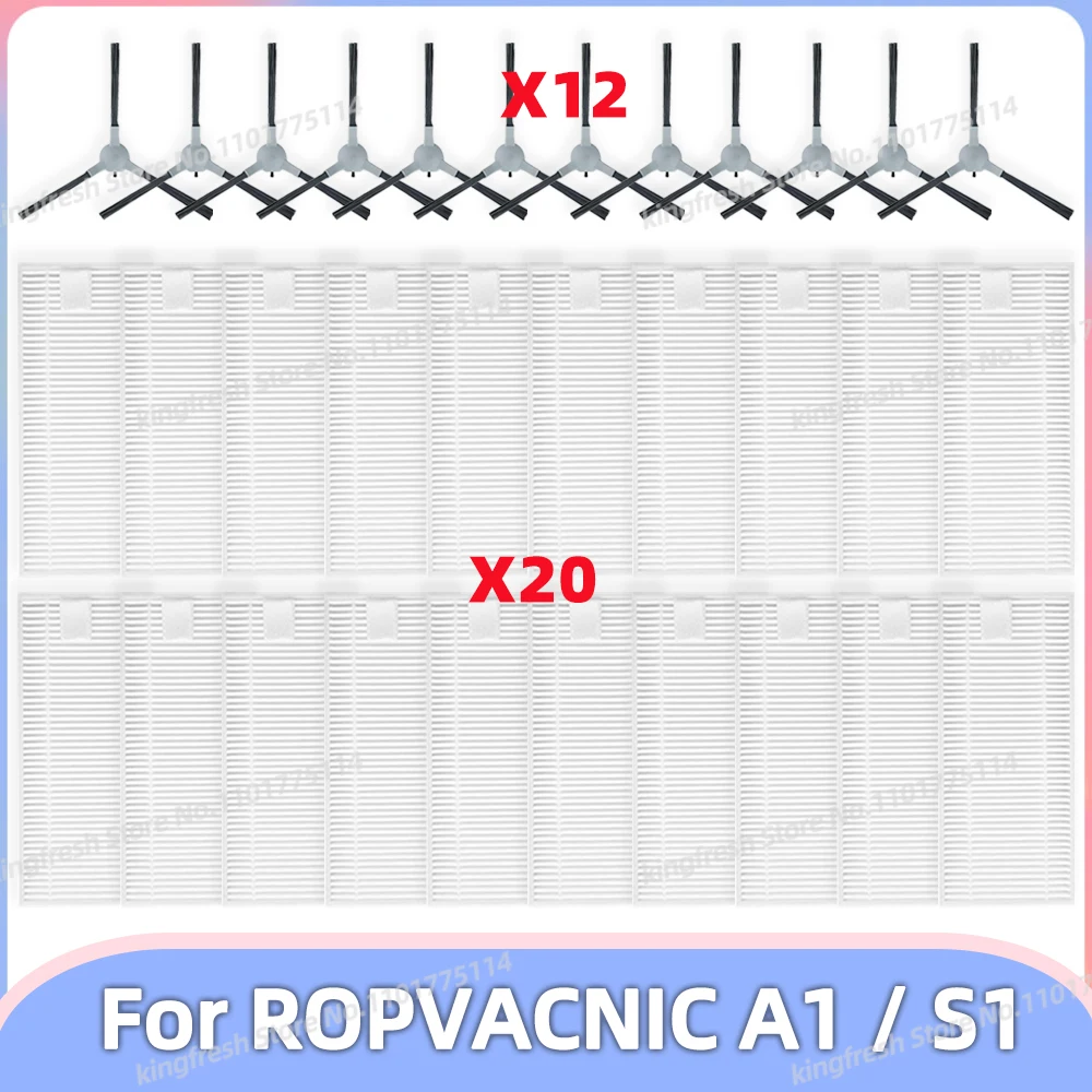 Compatible For ROPVACNIC A1 / S1 Robot Vacuum Cleaner Replacement Parts Side Brush Hepa Filter Accessories
Compatible For ROPVACNIC A1 / S1 Robot Vacuum Cleaner Replacement Parts Side Brush Hepa Filter Accessories