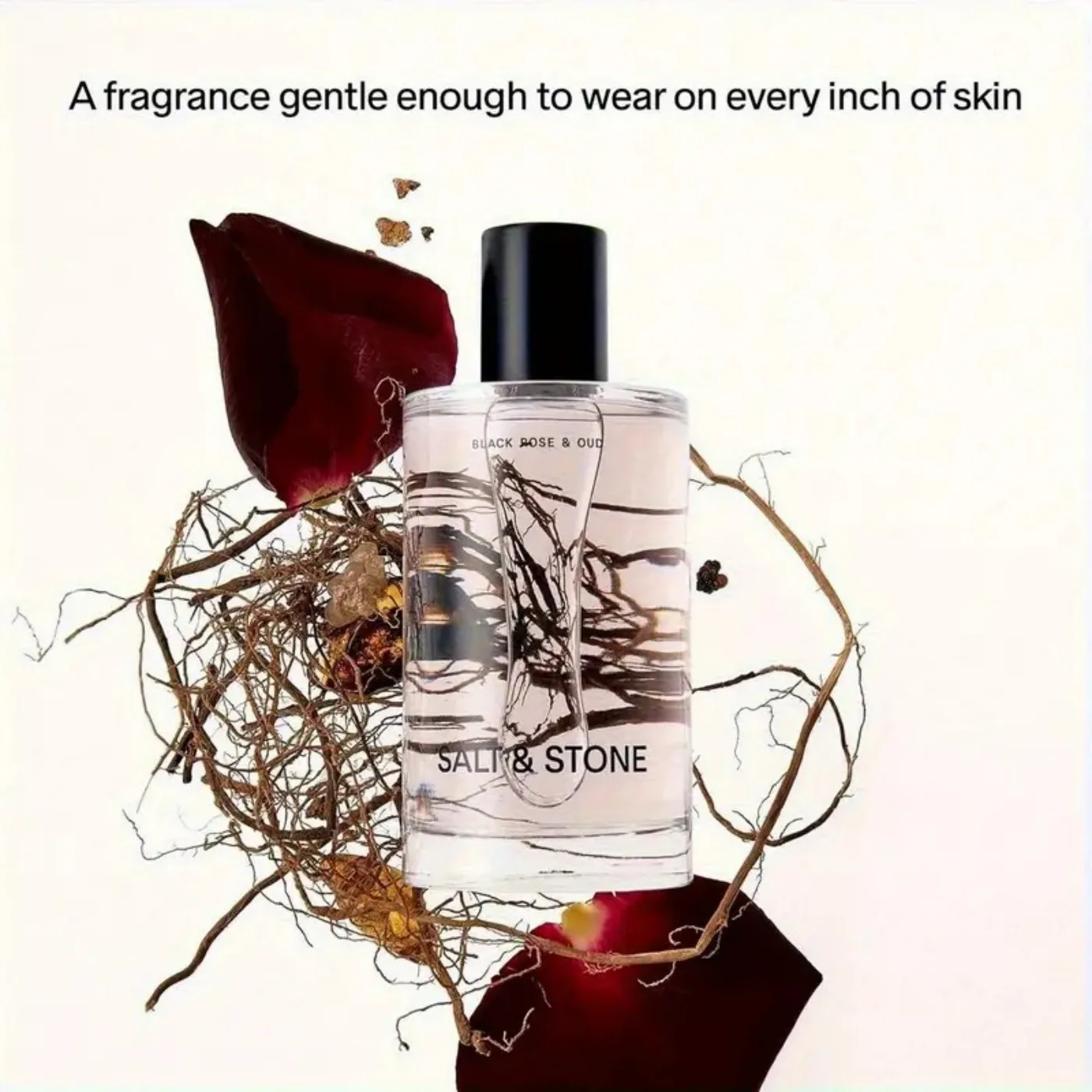 Salt & Stone Black Rose & Oud Unisex Eau de Parfum Rich Spicy Floral Woody Fragrance
Salt & Stone Black Rose & Oud Unisex Eau de Parfum Rich Spicy Floral Woody Fragrance