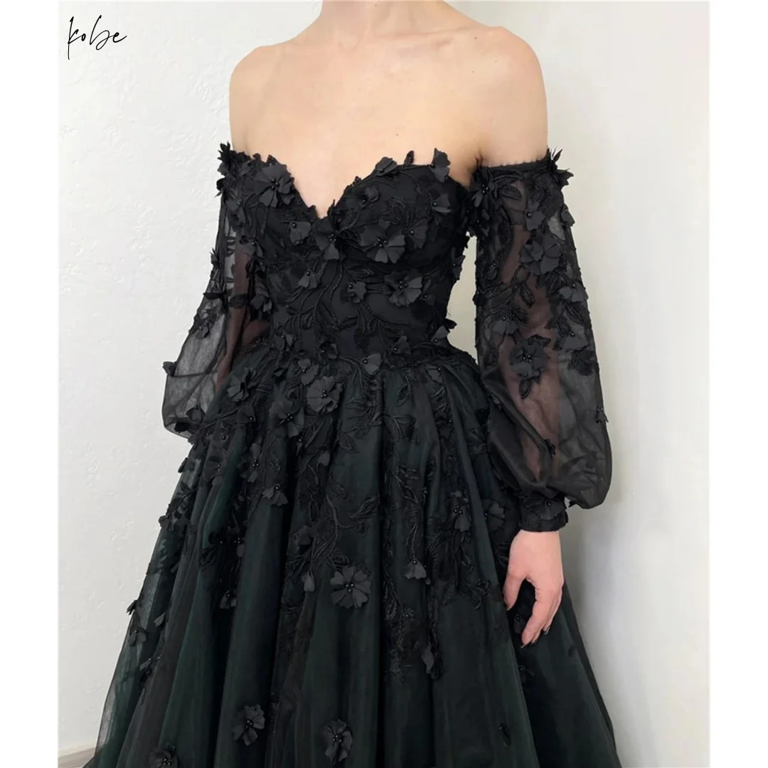 Kobe Black Sweetheart Neck Ball Gown Party Dresses Appliques Lace-Up Evening Dresses Chapel Train Satin Customized Prom Dresses
Kobe Black Sweetheart Neck Ball Gown Party Dresses Appliques Lace-Up Evening Dresses Chapel Train Satin Customized Prom Dresses