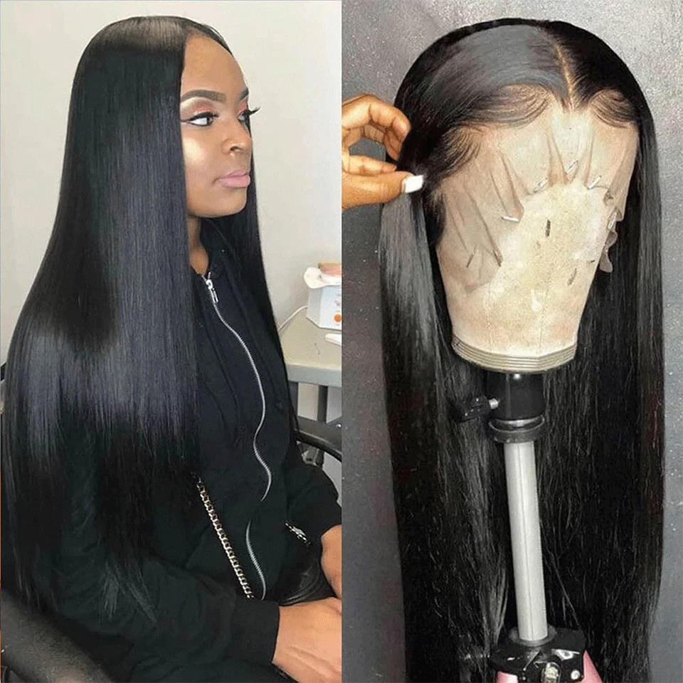 Transparent 13x4 Lace Front Wigs Human Hair Cheap Long Inch Straight Human Hair Wigs 180% Density Natural Black Human hair Wigs
Transparent 13x4 Lace Front Wigs Human Hair Cheap Long Inch Straight Human Hair Wigs 180% Density Natural Black Human hair Wigs
