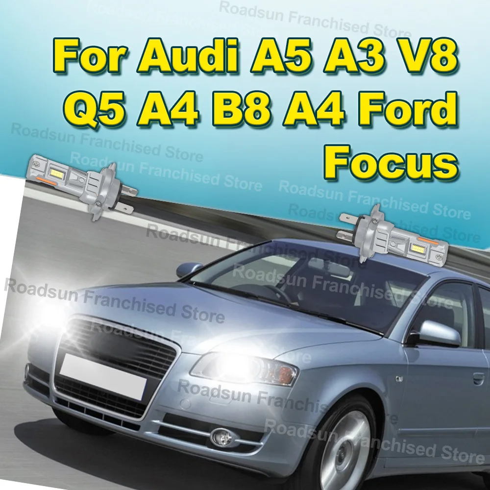 2x High Low Beam Lamp Bulbs 30000LM H7 Plug and Play For Audi A5 A3 V8 Q5 A4 B8 A4 Ford Focus
2x High Low Beam Lamp Bulbs 30000LM H7 Plug and Play For Audi A5 A3 V8 Q5 A4 B8 A4 Ford Focus