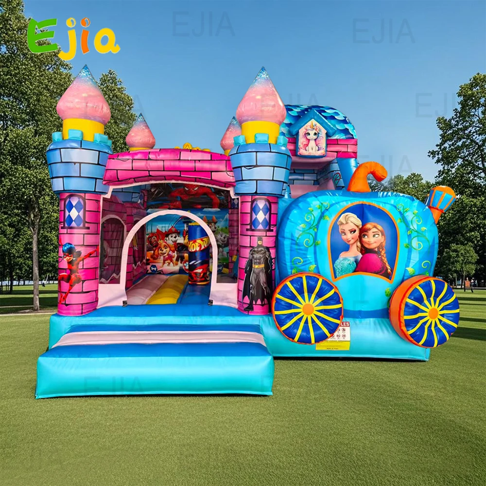 Commerical Colorful Princess Girls Theme Inflatable Bounce House Trampoline Combo Jumping Castle Combo Slide House For Party
Commerical Colorful Princess Girls Theme Inflatable Bounce House Trampoline Combo Jumping Castle Combo Slide House For Party