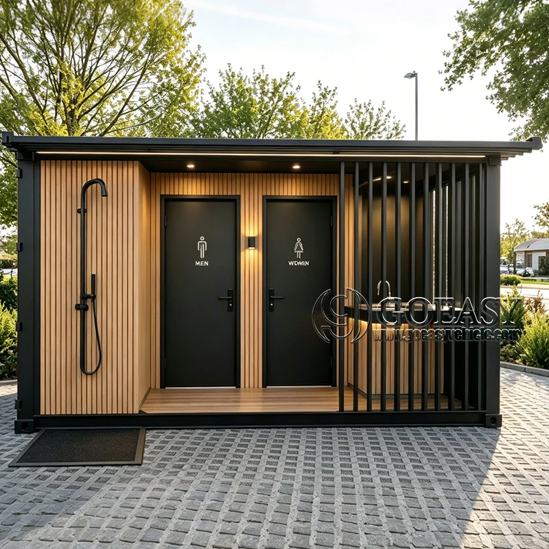GOEASY Luxury Portable Toilet Cabin Mobile Public Restroom VIP Outdoor Multi Toilet Prefabricated Bathroom New Model
GOEASY Luxury Portable Toilet Cabin Mobile Public Restroom VIP Outdoor Multi Toilet Prefabricated Bathroom New Model