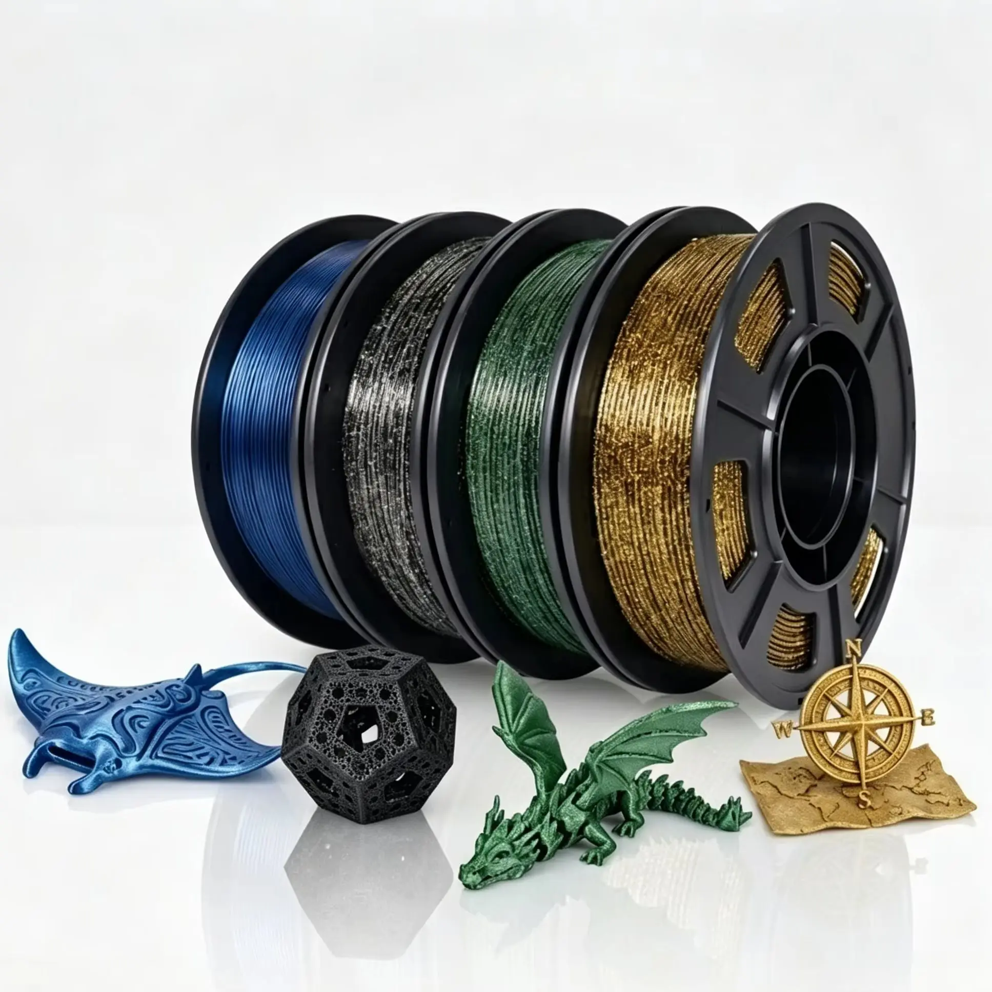 3D Printer Filament Galaxy PLA Filament 1.75mm, 3D Printing Filament Bundle, Multi Color Filament Tricolor 250g X 4 Color Pack.
3D Printer Filament Galaxy PLA Filament 1.75mm, 3D Printing Filament Bundle, Multi Color Filament Tricolor 250g X 4 Color Pack.
