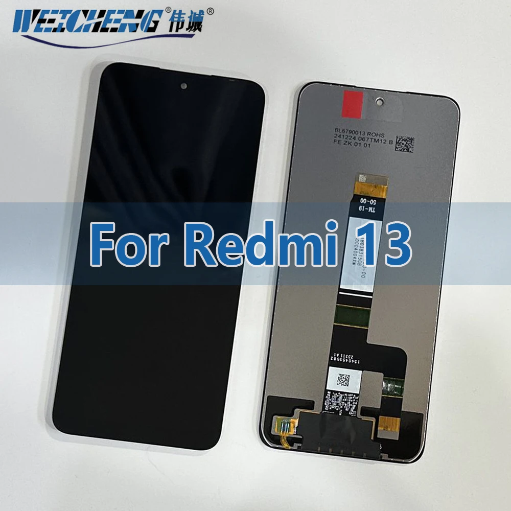 6.79'' for Xiaomi Redmi 13 LCD 2404ARN45A Display Touch Screen Digitizer Assembly Replacement Panel
6.79'' for Xiaomi Redmi 13 LCD 2404ARN45A Display Touch Screen Digitizer Assembly Replacement Panel