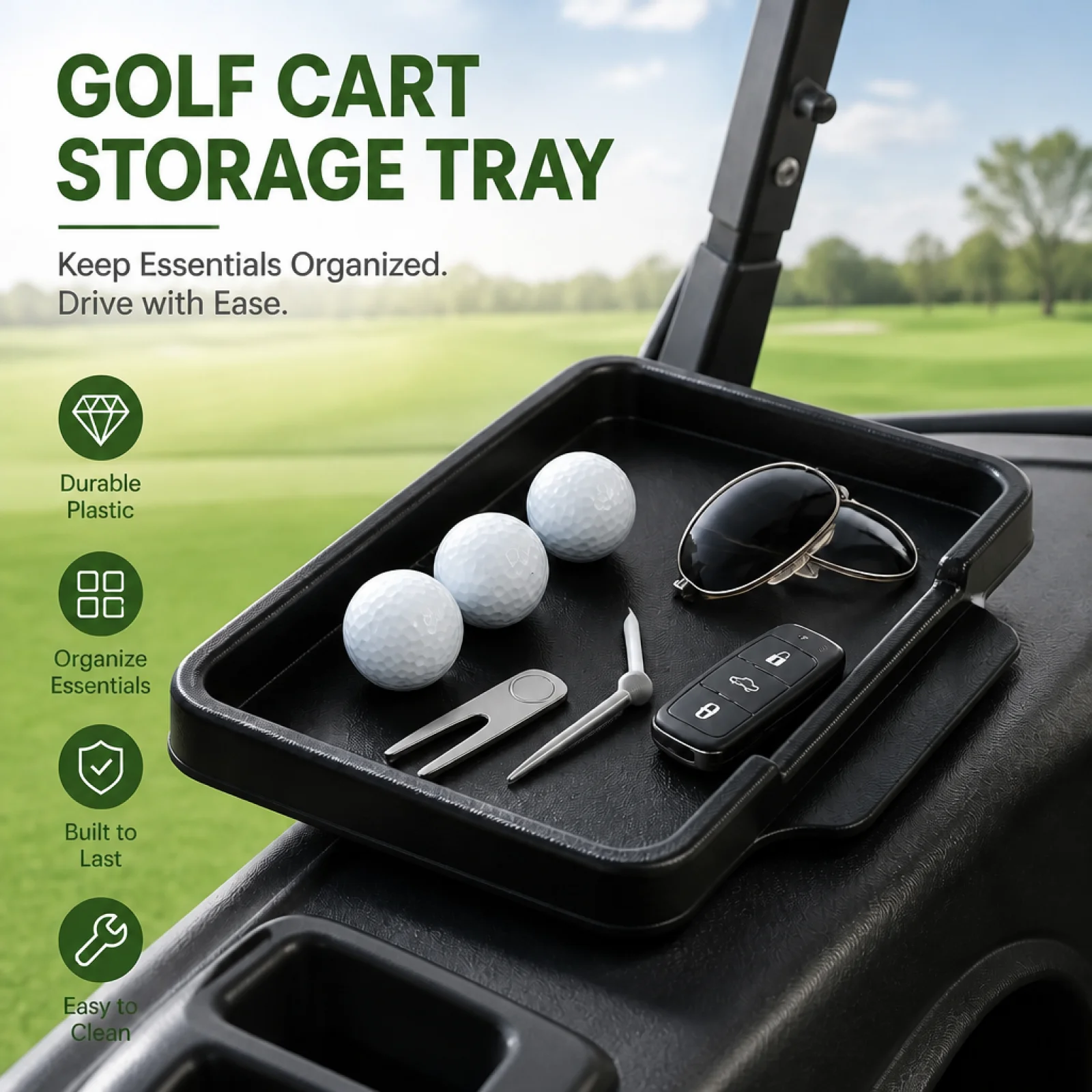 Golf Ball Tray 51 Ball Capacity Durable Plastic Range Ball Holder for Home Practice Mats Indoor Outdoor Golf Supplies
Golf Ball Tray 51 Ball Capacity Durable Plastic Range Ball Holder for Home Practice Mats Indoor Outdoor Golf Supplies
