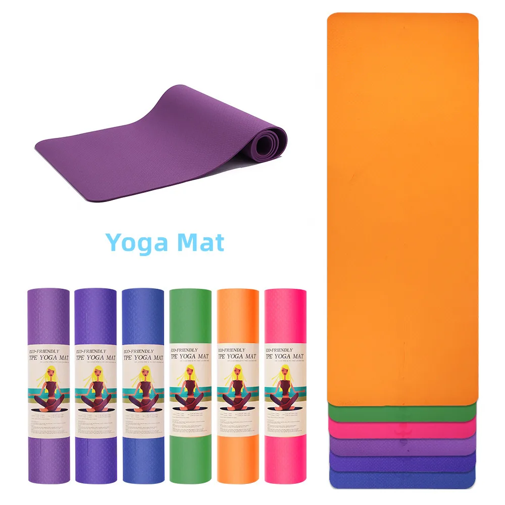 Yoga Mat Double Sided Color Non-slip, Made of Tpe Material Fitness Gymnastics Mats183X61 Cm
Yoga Mat Double Sided Color Non-slip, Made of Tpe Material Fitness Gymnastics Mats183X61 Cm