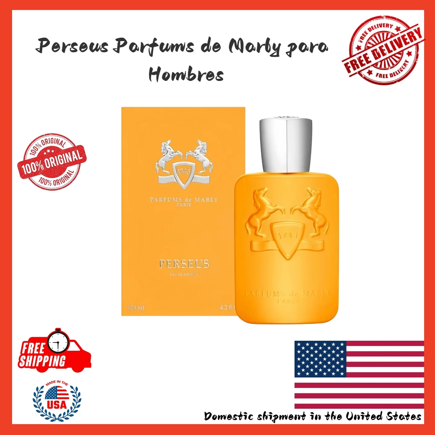 Perseus by Parfums De Marly Eau De Parfum Spray 4.2 oz For Men Luxury perfume a birthday or Valentine's Day gift
Perseus by Parfums De Marly Eau De Parfum Spray 4.2 oz For Men Luxury perfume a birthday or Valentine's Day gift