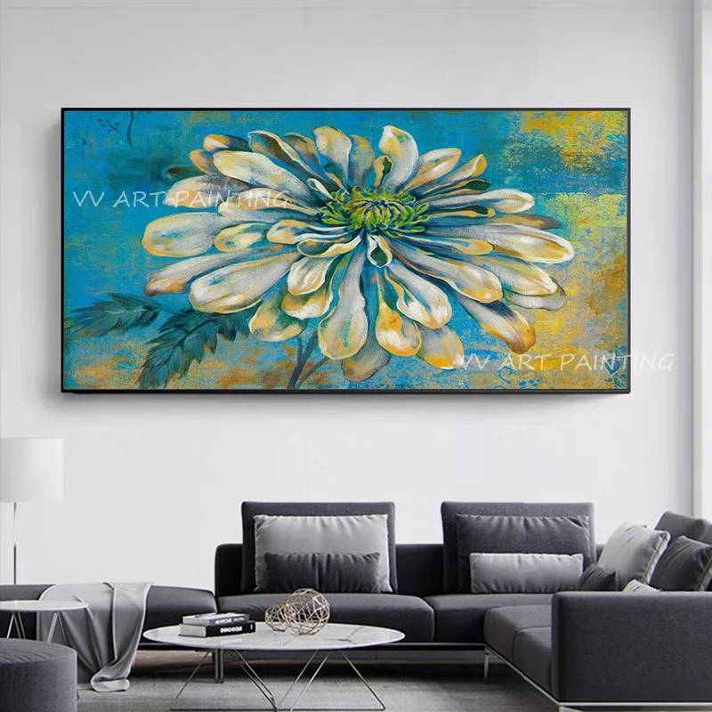 Large Size 100% Handpainted simple pure flower landscape artwork picture grey canvas oil painting no frame on canvas gift
Large Size 100% Handpainted simple pure flower landscape artwork picture grey canvas oil painting no frame on canvas gift
