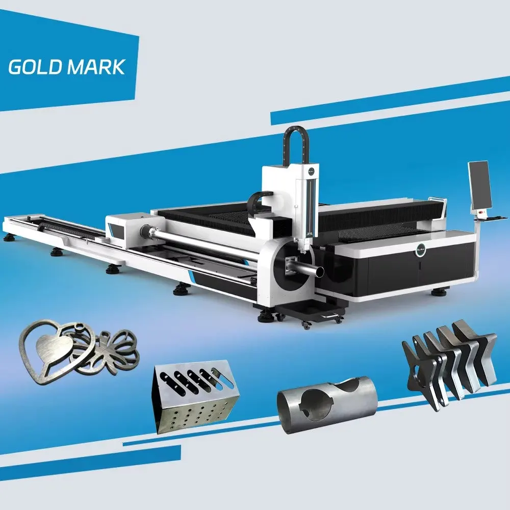 GOLDMARK Laser Cutting 3015 Plate and Pipe Metal Tube Plate Body Laser Cutting Machine
GOLDMARK Laser Cutting 3015 Plate and Pipe Metal Tube Plate Body Laser Cutting Machine
