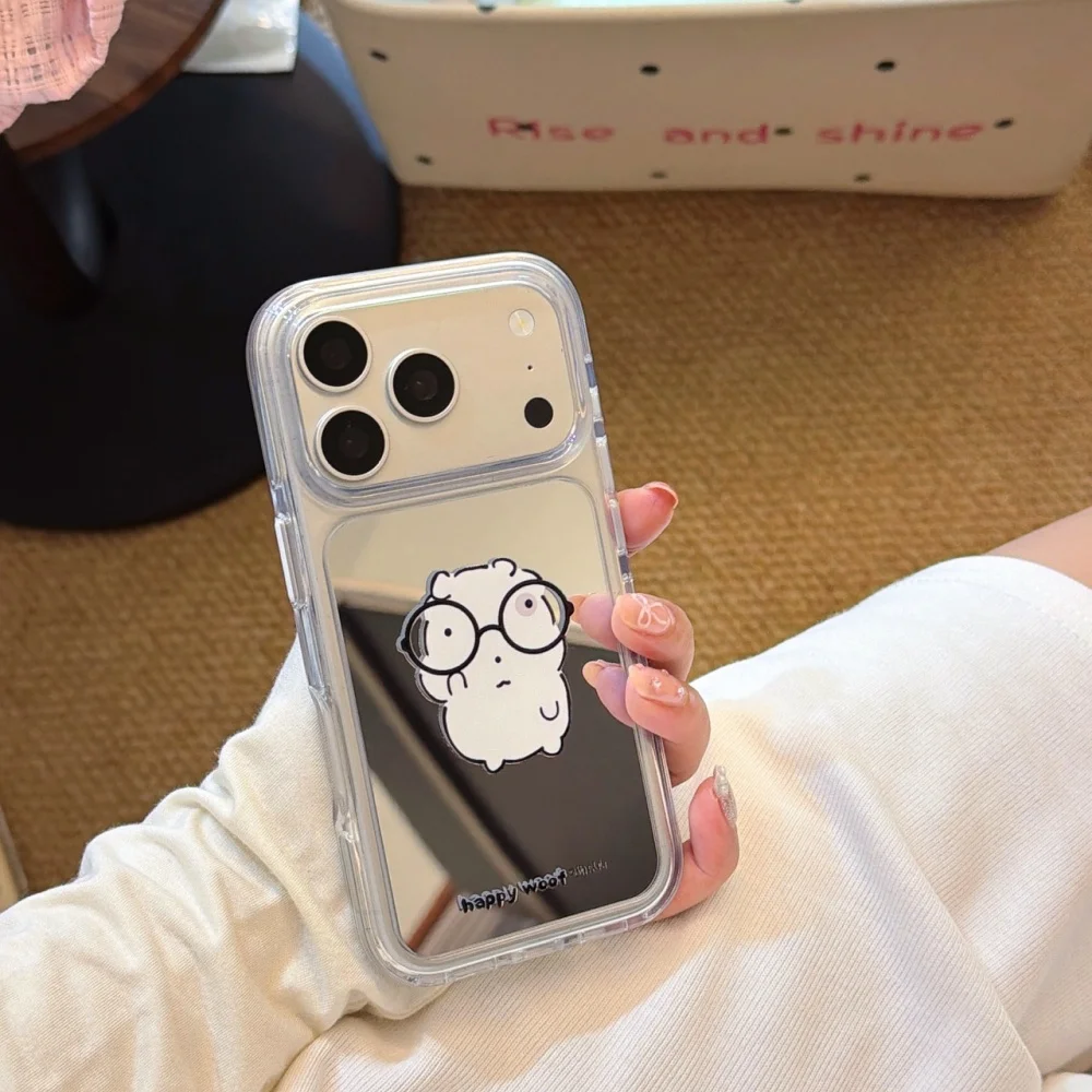 Korean INS Cute Glasses Puppy Cartoon Phone Case For iPhone 14/15/16/17 Pro Max 16/17 Pro New Mirror Shockproof Protective Case
Korean INS Cute Glasses Puppy Cartoon Phone Case For iPhone 14/15/16/17 Pro Max 16/17 Pro New Mirror Shockproof Protective Case