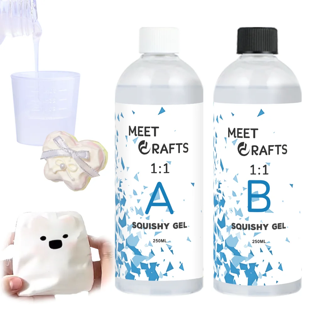 Meetcrafts 500ml/1000ml 1:1 AB Liquid Squishy Resin Gel Hitohada Gel Jelly Squishy Handmade DIY Decompression Squeezing Toy
Meetcrafts 500ml/1000ml 1:1 AB Liquid Squishy Resin Gel Hitohada Gel Jelly Squishy Handmade DIY Decompression Squeezing Toy