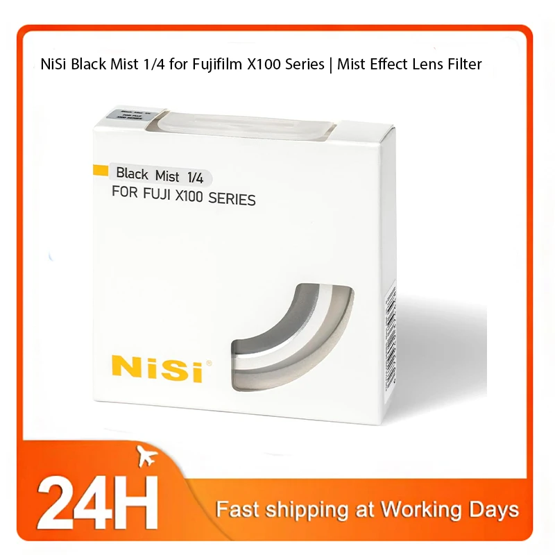 NiSi Black Mist 1/4 for Fujifilm X100 Series | Mist Effect Lens Filter | Photography and Videography (Silver Frame)
NiSi Black Mist 1/4 for Fujifilm X100 Series | Mist Effect Lens Filter | Photography and Videography (Silver Frame)