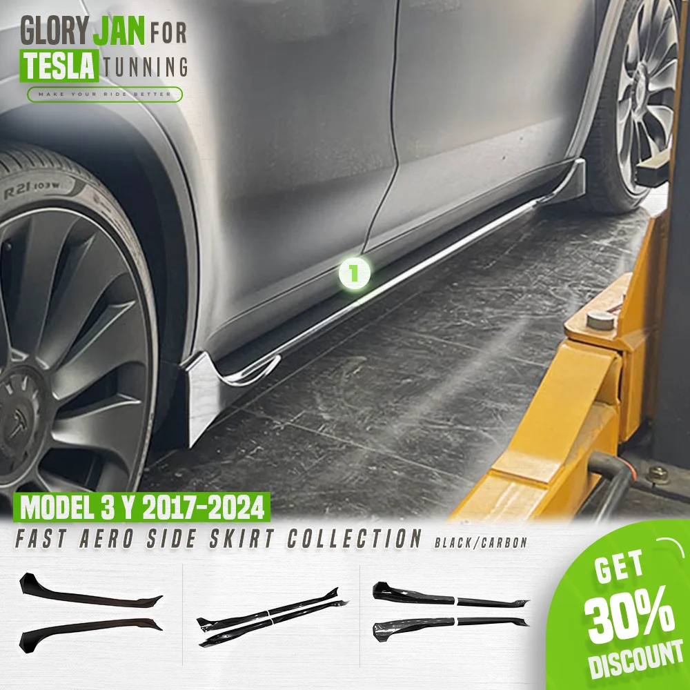 Glory JAN Side Skirt For Tesla Model 3 Y 2017+2024 Side Splitter ABS Plastic Side Trims Black Carbon Body Kits Auto Accessories
Glory JAN Side Skirt For Tesla Model 3 Y 2017+2024 Side Splitter ABS Plastic Side Trims Black Carbon Body Kits Auto Accessories