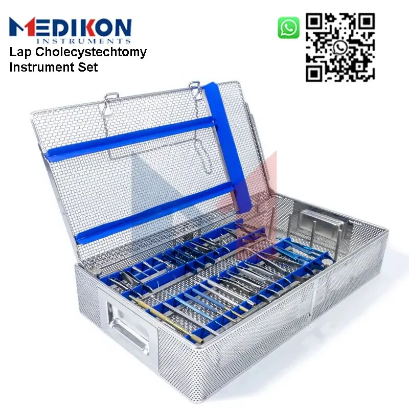 19 pieces German Laparoscopic Cholecystectomy Gallbladder Surgery Surgical Instruments Sets mixter claw spoon grasping scissors
19 pieces German Laparoscopic Cholecystectomy Gallbladder Surgery Surgical Instruments Sets mixter claw spoon grasping scissors