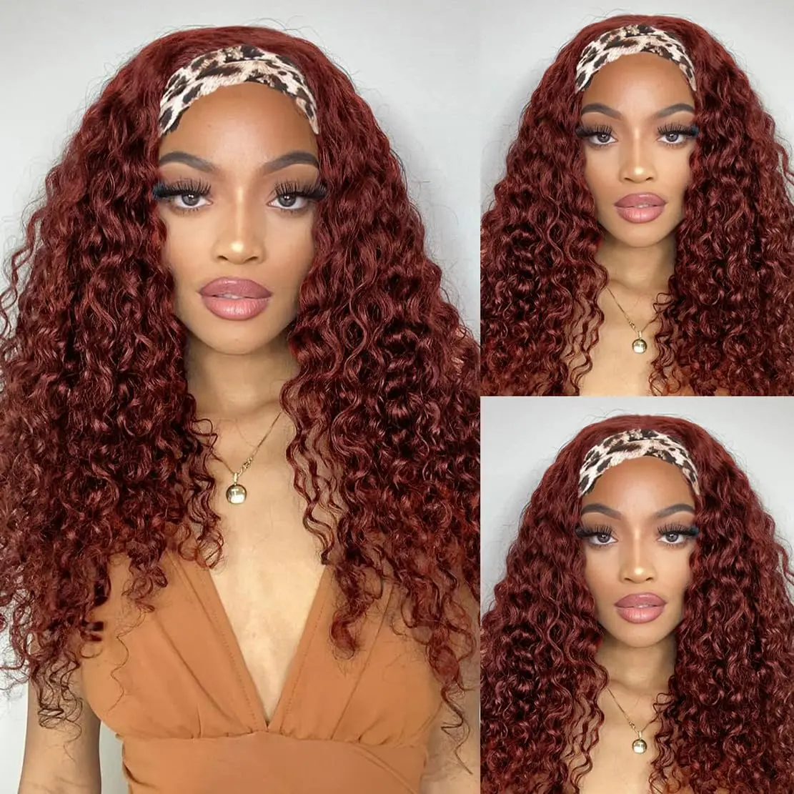 IAMVIP 13x6 200 Density Transparent HD Lace Front Wig for Women Curly Remy Human Hair 33# Reddish Brown Glueless Loose Deep Wave
IAMVIP 13x6 200 Density Transparent HD Lace Front Wig for Women Curly Remy Human Hair 33# Reddish Brown Glueless Loose Deep Wave
