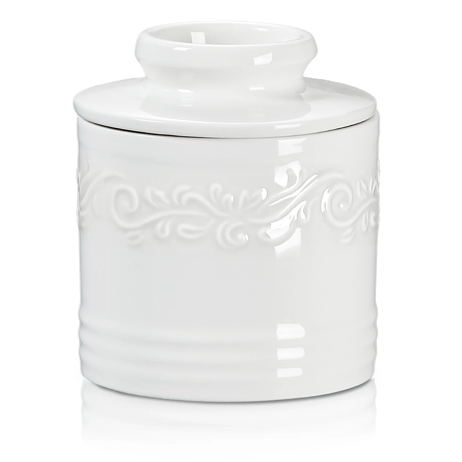 Solid color floral embossed yellow oil can -6.7 ounces, 4.13 * 4.92 inches, white,can be used in ovens, dishwashers
Solid color floral embossed yellow oil can -6.7 ounces, 4.13 * 4.92 inches, white,can be used in ovens, dishwashers