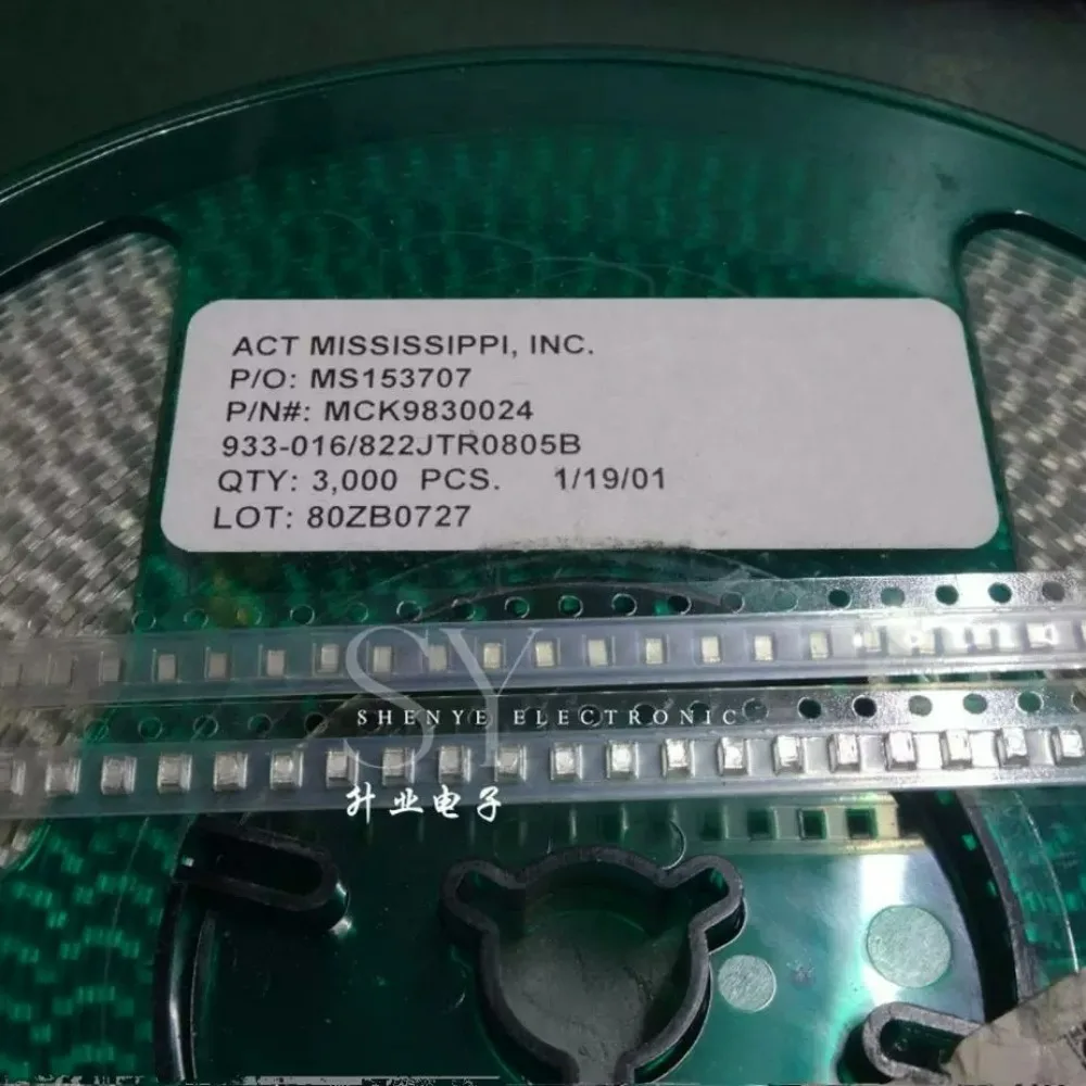 20pcs/lot SMD0805 0.0082uf 16V 8200pF 8.2nF 8N2 822 Brand New Surface Mount Film Capacitor MCK9830024
20pcs/lot SMD0805 0.0082uf 16V 8200pF 8.2nF 8N2 822 Brand New Surface Mount Film Capacitor MCK9830024