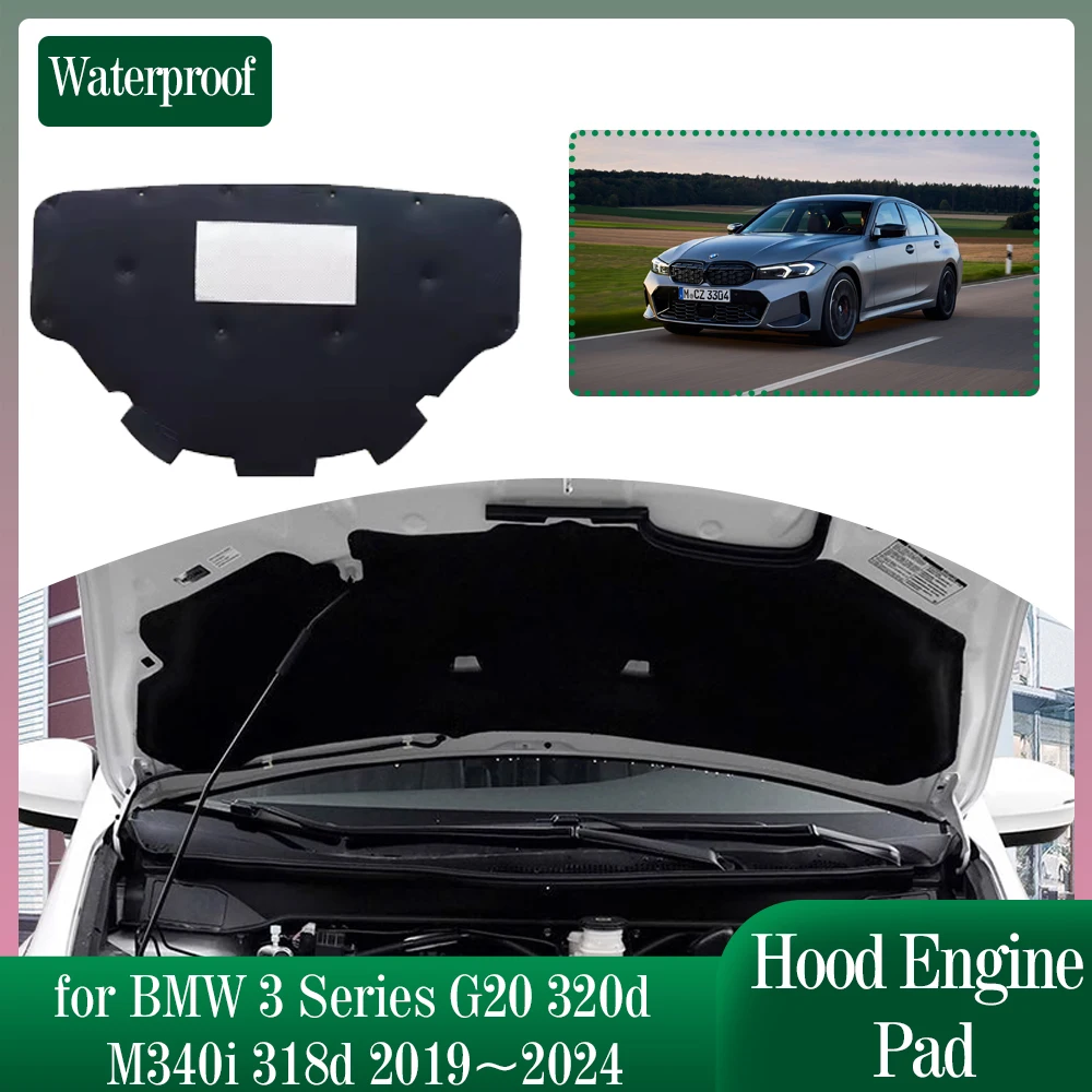 Изоляционная прокладка для капота автомобиля BMW 3 серии G20 320d M340i 318d 2019 ~ 2024 2020, звуконепроницаемый тепловой хлопковый коврик, аксессуары
Изоляционная прокладка для капота автомобиля BMW 3 серии G20 320d M340i 318d 2019 ~ 2024 2020, звуконепроницаемый тепловой хлопковый коврик, аксессуары