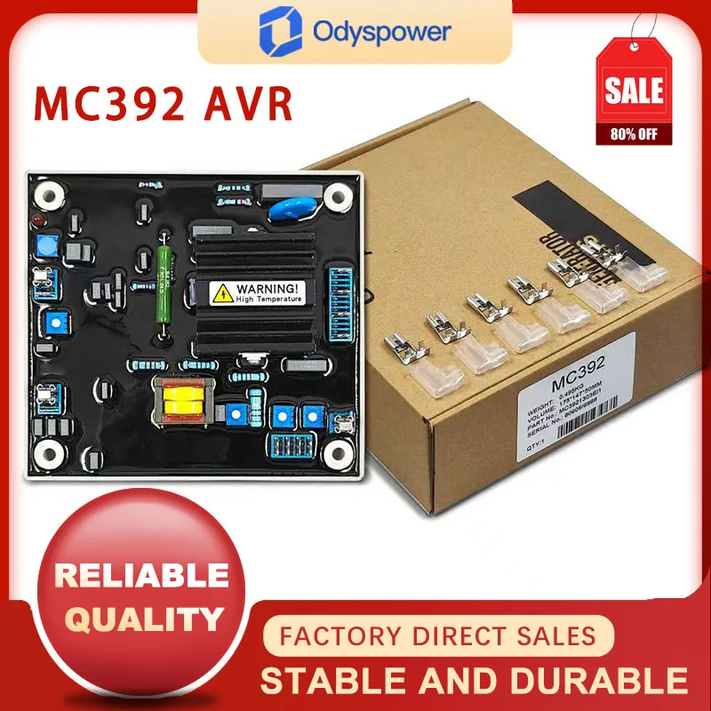 MC392 Diesel Brushless Generator Voltage Regulator AVR Automatic Excitation Regulator Voltage Regulator
MC392 Diesel Brushless Generator Voltage Regulator AVR Automatic Excitation Regulator Voltage Regulator