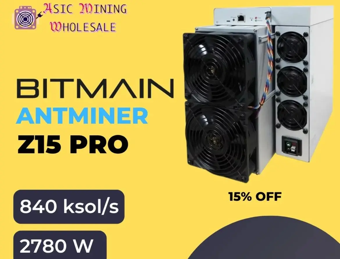 Amazing Offer Bitmain Antminer Z15 Pro 840KH/S 2780W Zcash Miner
Amazing Offer Bitmain Antminer Z15 Pro 840KH/S 2780W Zcash Miner