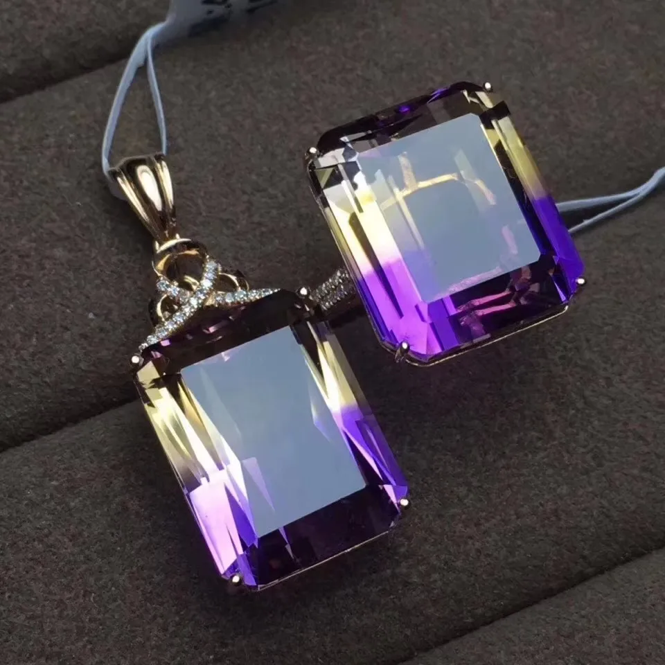 KJJEAXCMY fine jewelry Ametrine 925 sterling silver women pendant necklace chain ring set exquisite birthday Gift Party New Year
KJJEAXCMY fine jewelry Ametrine 925 sterling silver women pendant necklace chain ring set exquisite birthday Gift Party New Year
