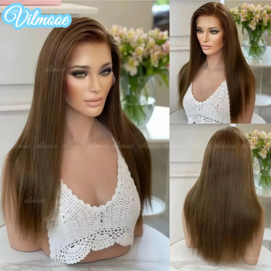 Side Part Chocolate Brown Straight Human Hair Wig For Women 5x5Scalp Top Closure Wig for Women Remy Brazilian 13x6/360 Lace Wigs
Side Part Chocolate Brown Straight Human Hair Wig For Women 5x5Scalp Top Closure Wig for Women Remy Brazilian 13x6/360 Lace Wigs