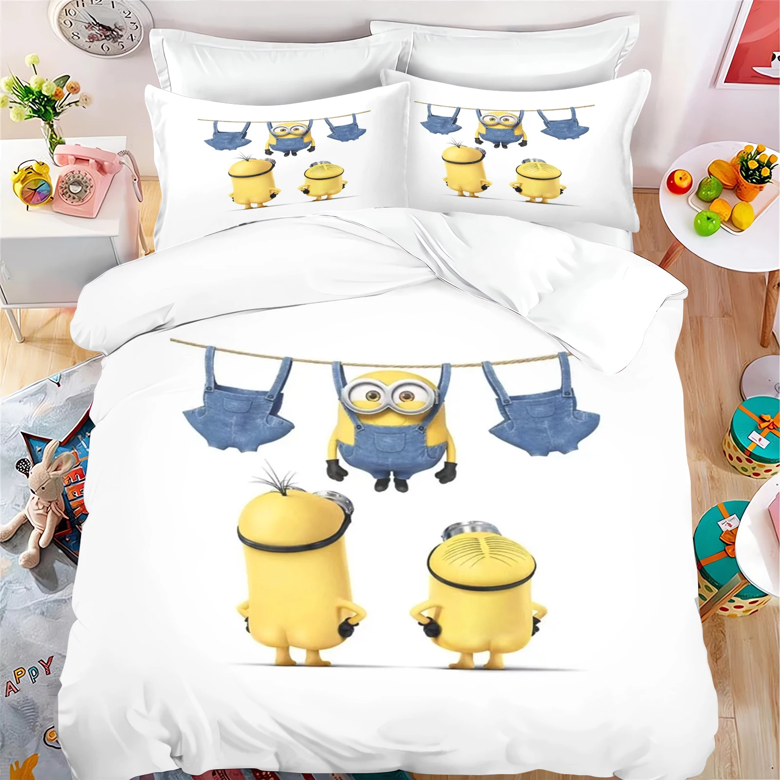 Banana Duvet Cover Minions 100% Polyester Bedding Set Children Bedding Set Comforter Sets King Size Twin
Banana Duvet Cover Minions 100% Polyester Bedding Set Children Bedding Set Comforter Sets King Size Twin
