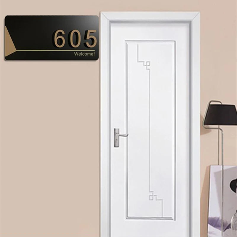 Acrylic Modern Door Plate Shop Sign Customize House Number Family Name Address Letter for Home Office Apartment Restaurant Hotel
Acrylic Modern Door Plate Shop Sign Customize House Number Family Name Address Letter for Home Office Apartment Restaurant Hotel