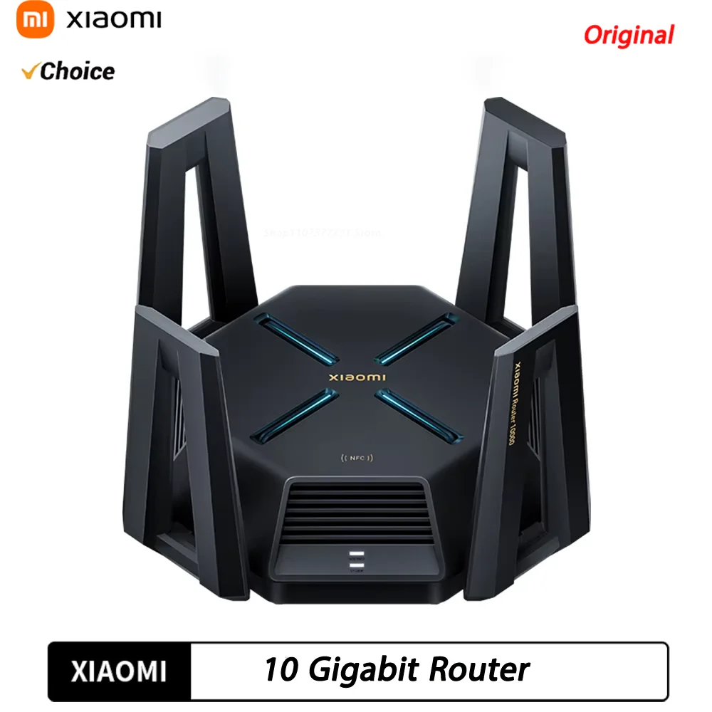 Original XIAOMI 10 Gigabit Router Dual 10G Network Port WIFI Tri-band 2GB RAM Repeater Wireles Chinese versions Mesh IPTV USB3.0
Original XIAOMI 10 Gigabit Router Dual 10G Network Port WIFI Tri-band 2GB RAM Repeater Wireles Chinese versions Mesh IPTV USB3.0
