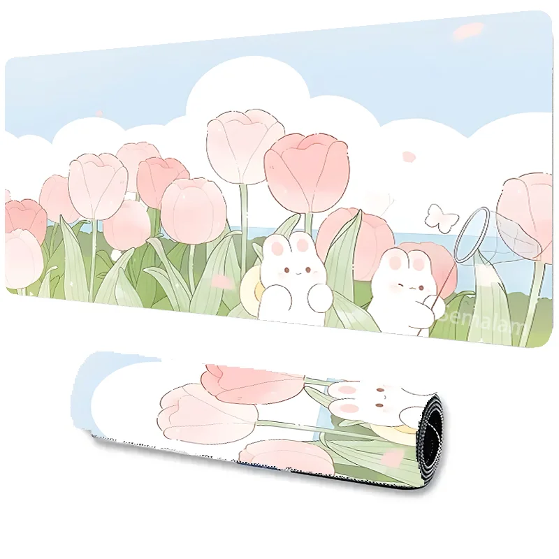 Large Pink Tulip Mouse Pad Kawaii Desk Mat Non-slip Rubber Base Precise Seam Design Washable and Durable for Gaming and Office
Large Pink Tulip Mouse Pad Kawaii Desk Mat Non-slip Rubber Base Precise Seam Design Washable and Durable for Gaming and Office