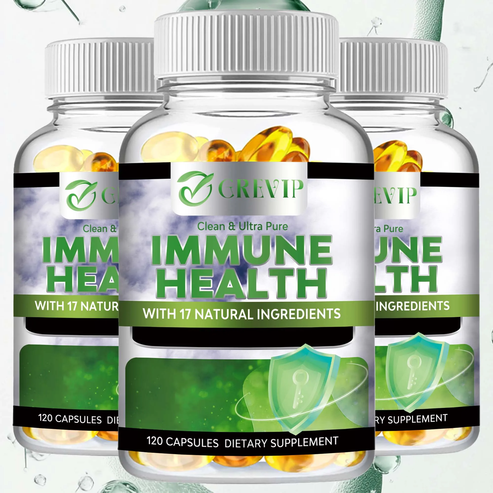 Immune Health - Antioxidant, Immune System Support - Vitamin C, Zinc, Elderberry, Echinacea - 120 Capsules 
Immune Health - Antioxidant, Immune System Support - Vitamin C, Zinc, Elderberry, Echinacea - 120 Capsules