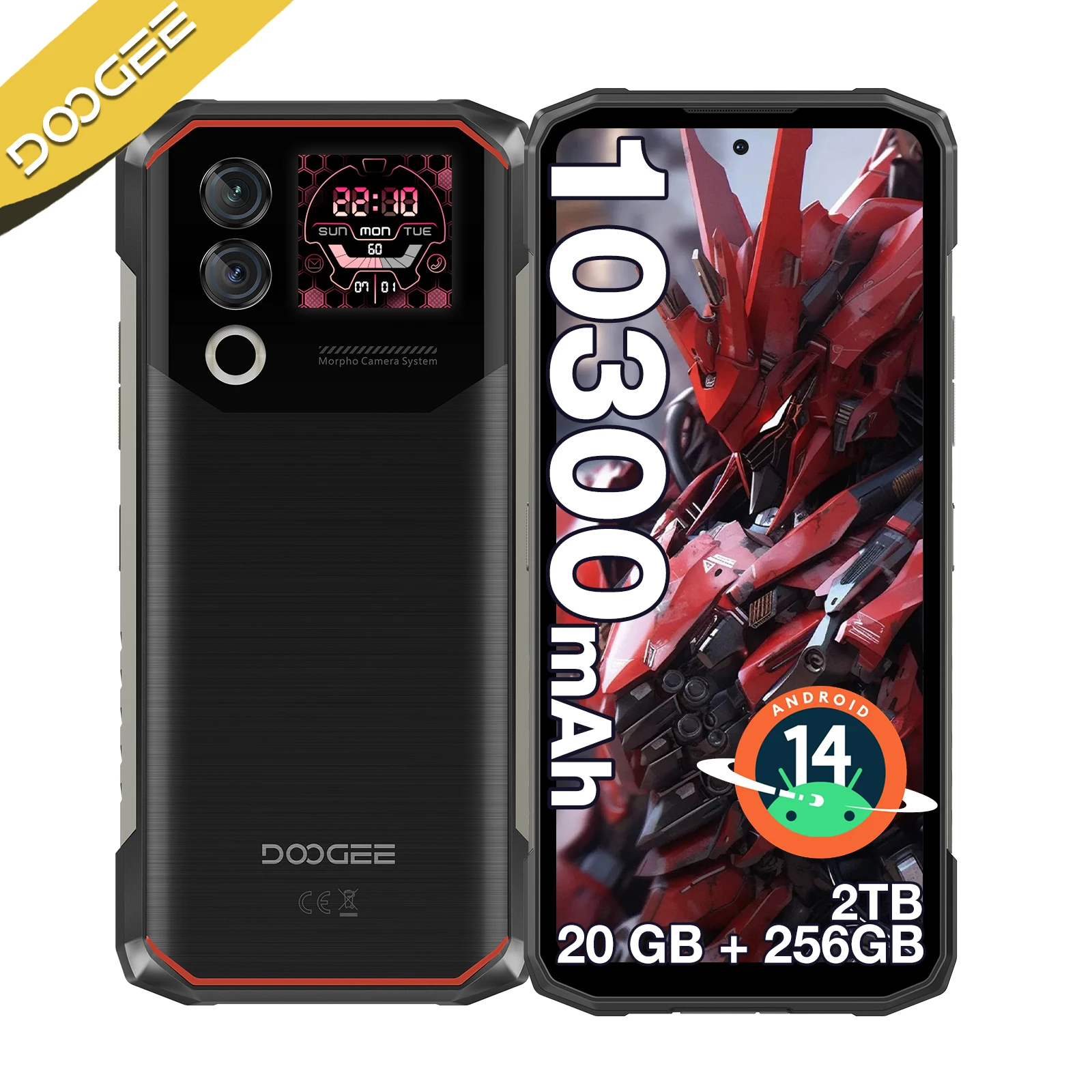 DOOGEE Blade10 Max Rugged Phone 6.56" 90Hz IPS Display 8GB 256GB 1.54" Rear Display 50MP AI Main Camera 10300mAh Battery Phone
DOOGEE Blade10 Max Rugged Phone 6.56" 90Hz IPS Display 8GB 256GB 1.54" Rear Display 50MP AI Main Camera 10300mAh Battery Phone