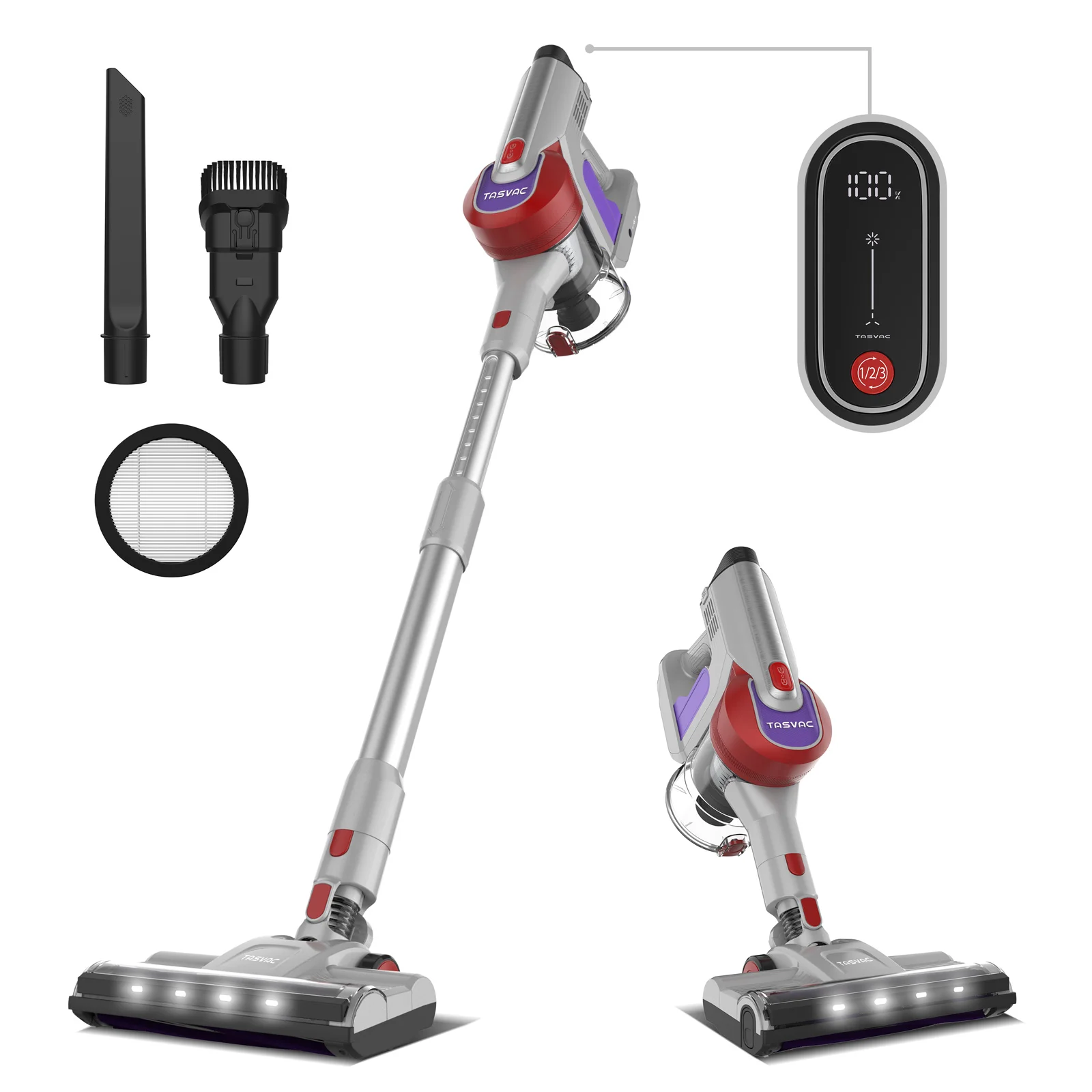 25Kpa 260W Powerful Suction Cordless Vacuum Cleaner Up to 50mins Runtime Removable Battery Handheld Vacuum Cleaner for Household
25Kpa 260W Powerful Suction Cordless Vacuum Cleaner Up to 50mins Runtime Removable Battery Handheld Vacuum Cleaner for Household