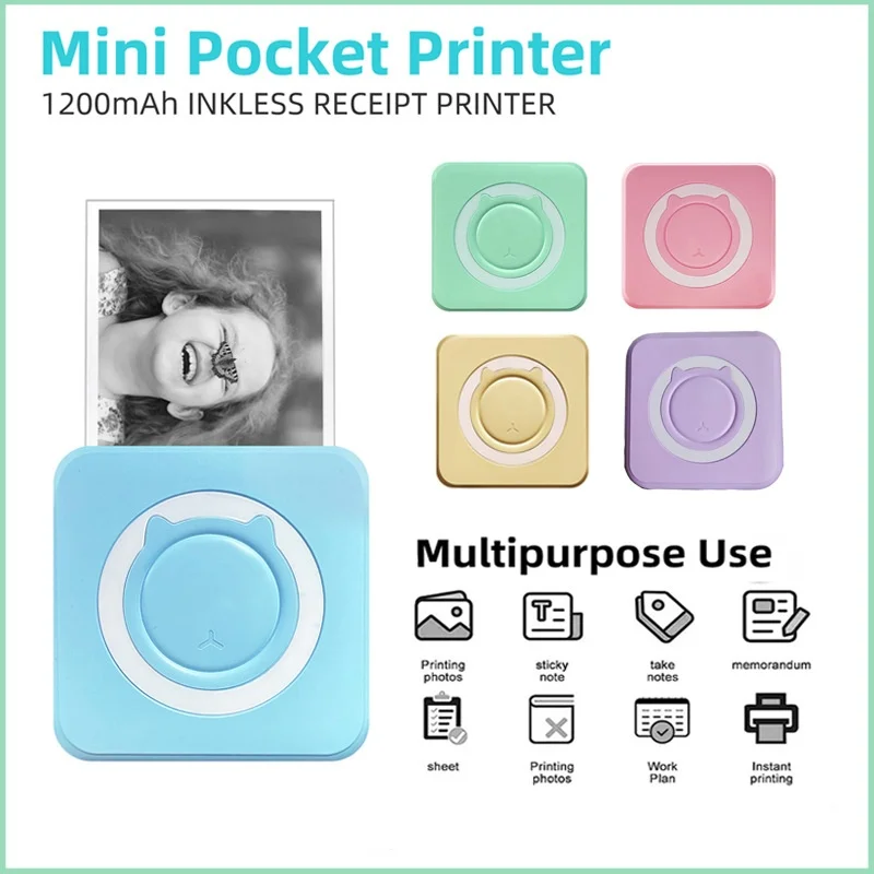 Mini Printer For Android Wireless Mini Photo Printer Label Printer Portable Mini Thermal Printer For Printing Label
Mini Printer For Android Wireless Mini Photo Printer Label Printer Portable Mini Thermal Printer For Printing Label