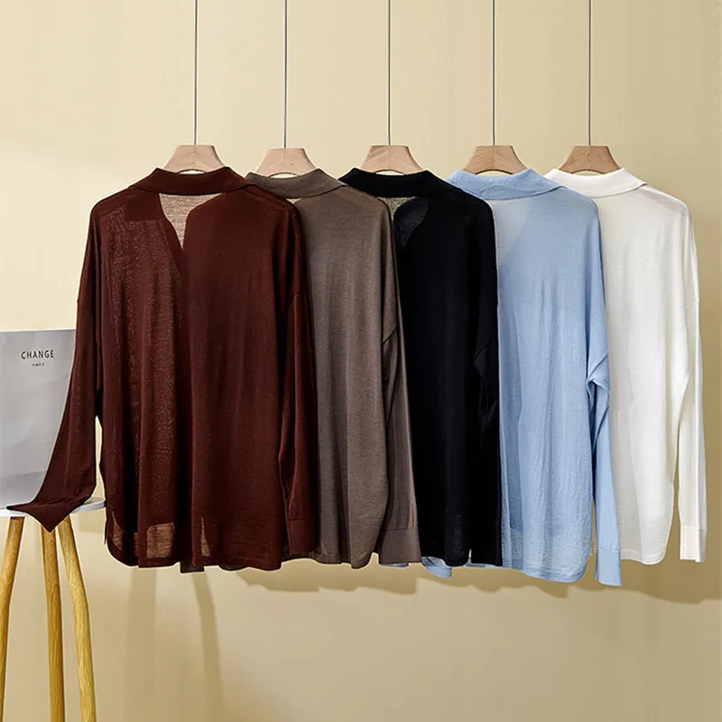 Women's Spring /Summer New Wool Top Front Short Back Long Knitted Long Sleeve Sweater
Women's Spring /Summer New Wool Top Front Short Back Long Knitted Long Sleeve Sweater