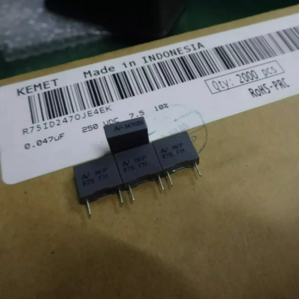 20pcs/lot AV R75 MKP 0.047uf 250V 47nf 473 K Brand New 7.5mm Film Capacitor R75ID2470JE4EK
20pcs/lot AV R75 MKP 0.047uf 250V 47nf 473 K Brand New 7.5mm Film Capacitor R75ID2470JE4EK