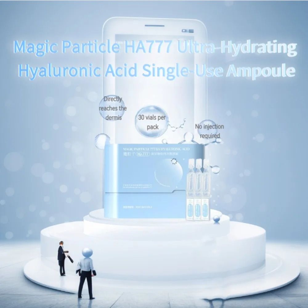 30-pack HA777 1.2% High Concentration Hyaluronic Acid Single-Use Ampoules with Ultra-Fine Moisturizing Effect
30-pack HA777 1.2% High Concentration Hyaluronic Acid Single-Use Ampoules with Ultra-Fine Moisturizing Effect