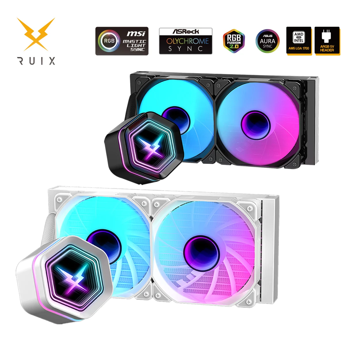 Ruix NC240 ARGB водяное охлаждение процессора 240 мм 5V3Pin PWM охлаждающие вентиляторы жидкостный кулер игровой радиатор для AM4 AM5 LGA 1700 115
Ruix NC240 ARGB водяное охлаждение процессора 240 мм 5V3Pin PWM охлаждающие вентиляторы жидкостный кулер игровой радиатор для AM4 AM5 LGA 1700 115