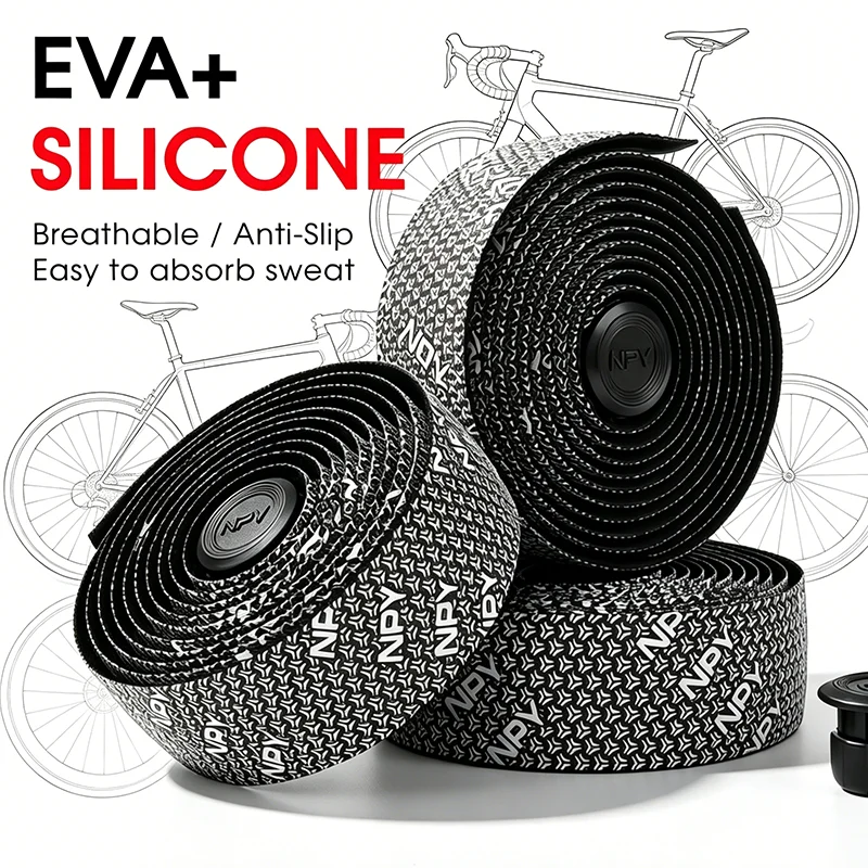 Road Bicycle Handlebar Tape High Elastic Silicone Wrap Bar Tape Anti-Slip Damping Shock Absorb Soft Breathable Road Bike Tapes
Road Bicycle Handlebar Tape High Elastic Silicone Wrap Bar Tape Anti-Slip Damping Shock Absorb Soft Breathable Road Bike Tapes