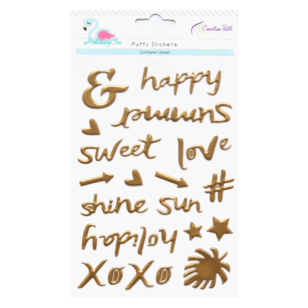 Creative Path Puffy Word Stickers Self Adhesive Embellishments DIY Crafts For Scrapbooking Card Making Journal Decoration
Creative Path Puffy Word Stickers Self Adhesive Embellishments DIY Crafts For Scrapbooking Card Making Journal Decoration