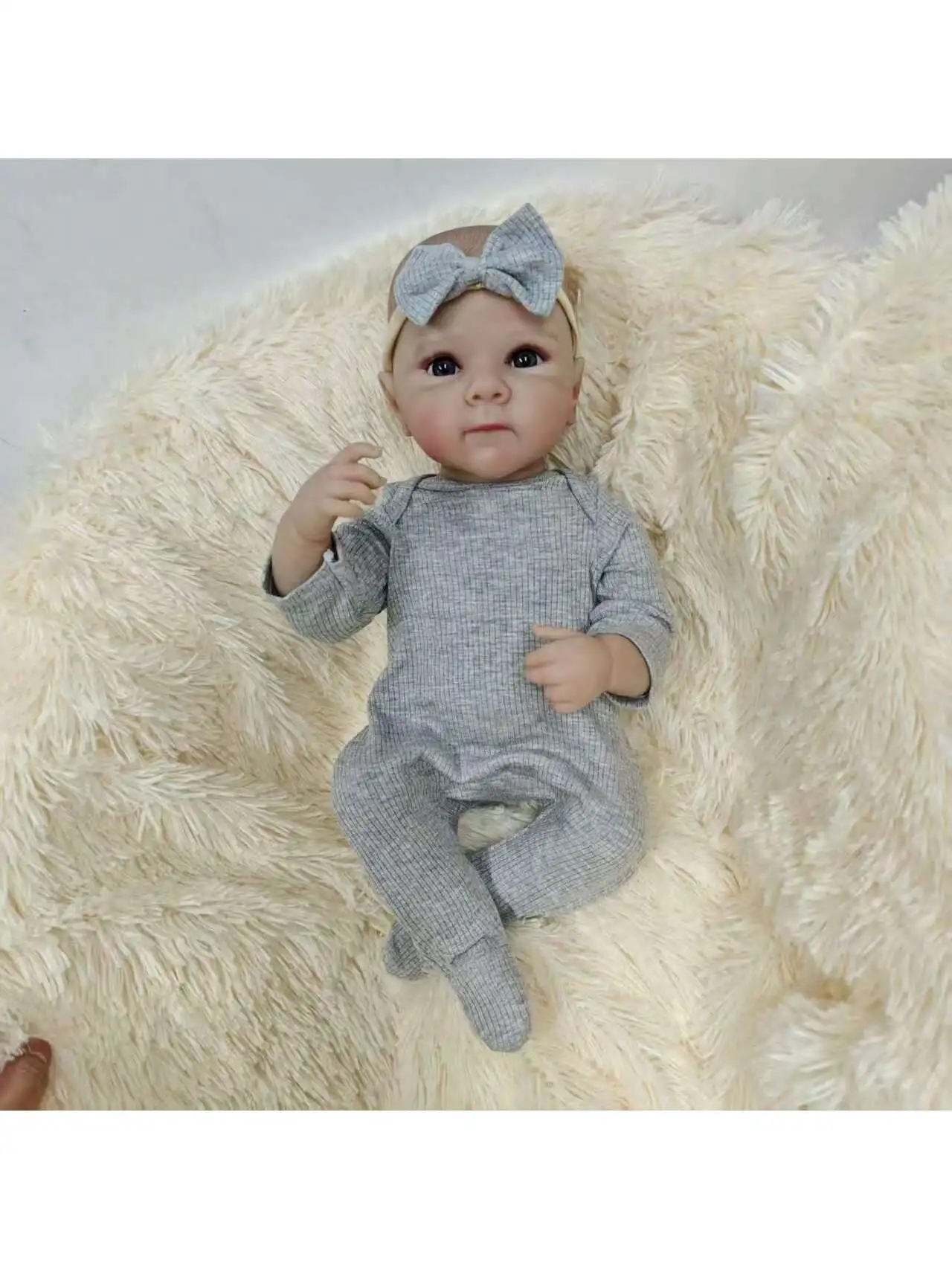 Lifelike Reborn Baby Dolls- 19Inch Cute Soft Vinyl Realistic Baby Doll,Poseable Real Life Baby Dolls(ONLY DOLL/NO ACCESSORES)
Lifelike Reborn Baby Dolls- 19Inch Cute Soft Vinyl Realistic Baby Doll,Poseable Real Life Baby Dolls(ONLY DOLL/NO ACCESSORES)